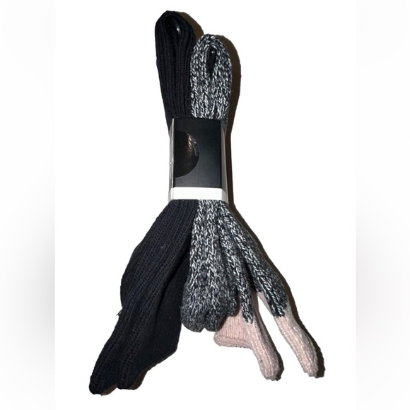 Frye Boot Crew Socks 2 Pair Women 5-10 Pink Black Heather Blended w Wool Ribbed - Picture 9 of 10